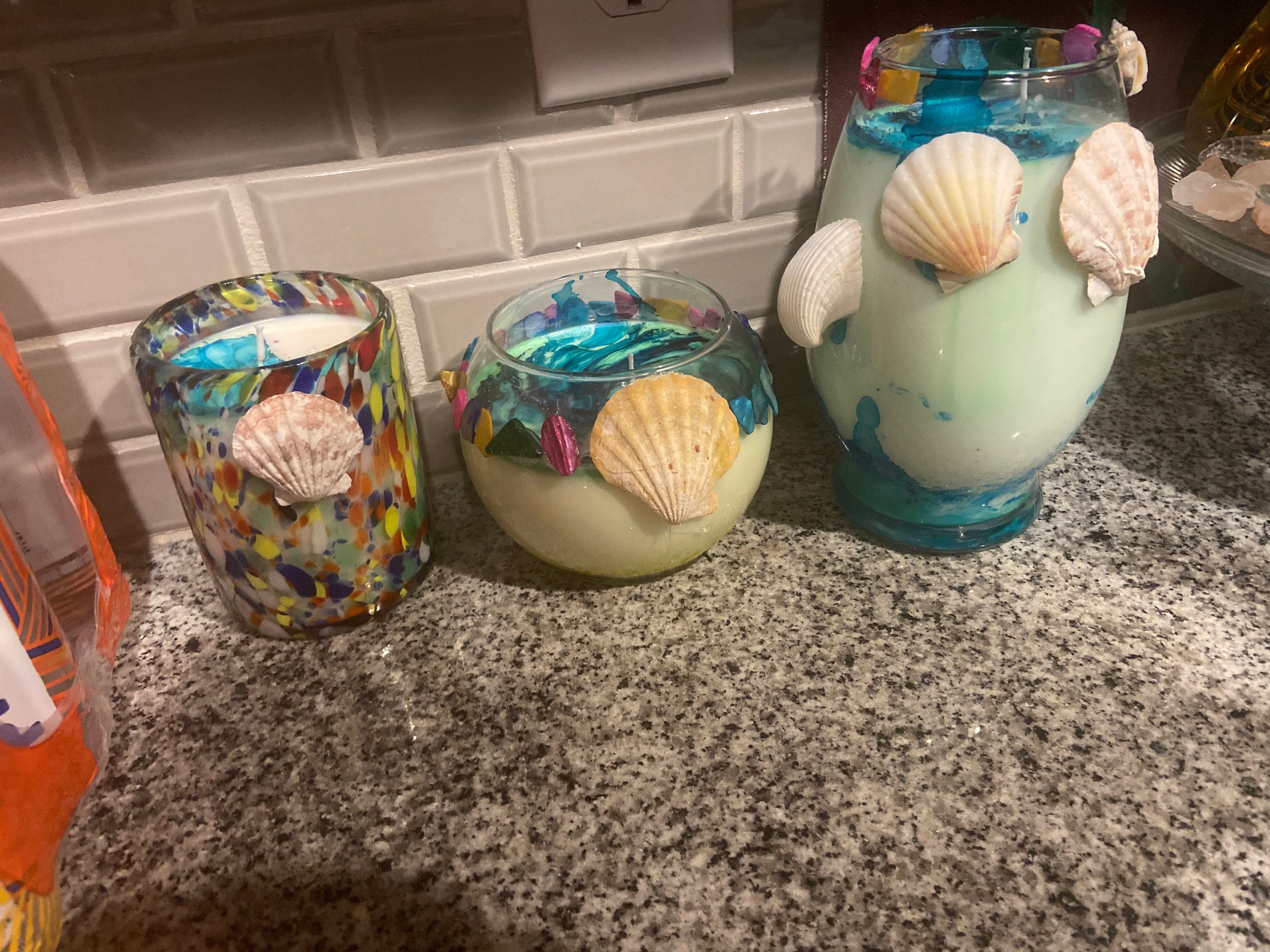 Seashell Candles Etsy