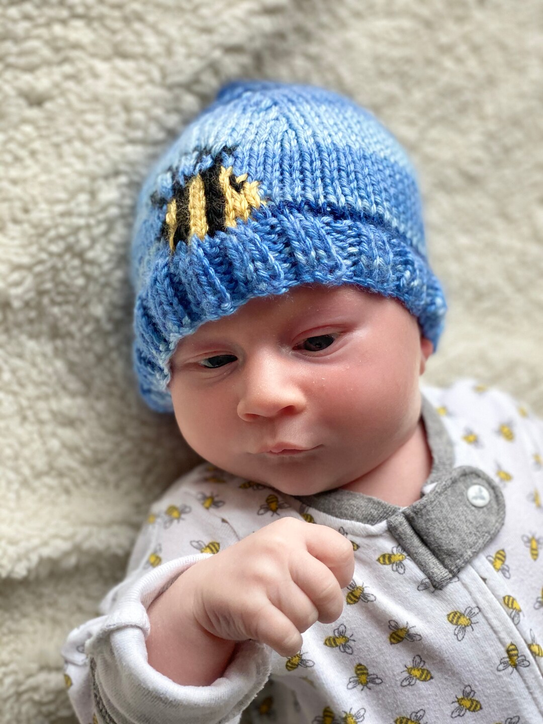 Busy Bee Baby: Hat Pattern for Knitting – PDF Instructions - Etsy