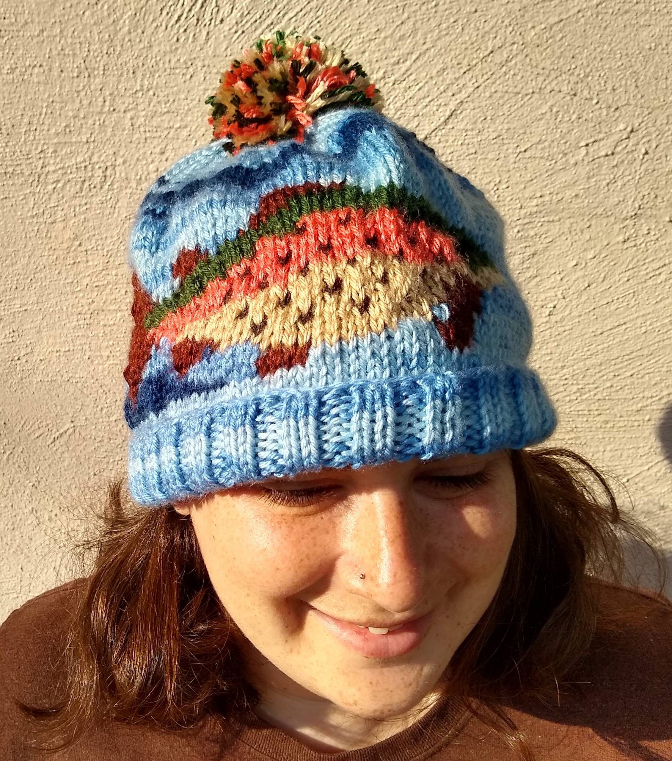 Go Fish Hat Pattern for Knitting PDF Instructions Etsy