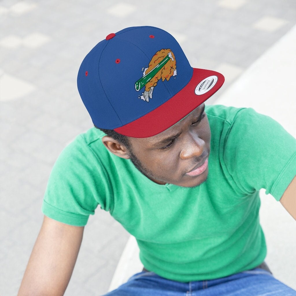 Buffalo Bills Chicken Wing Snapback Unisex Flat Bill Hat Etsy