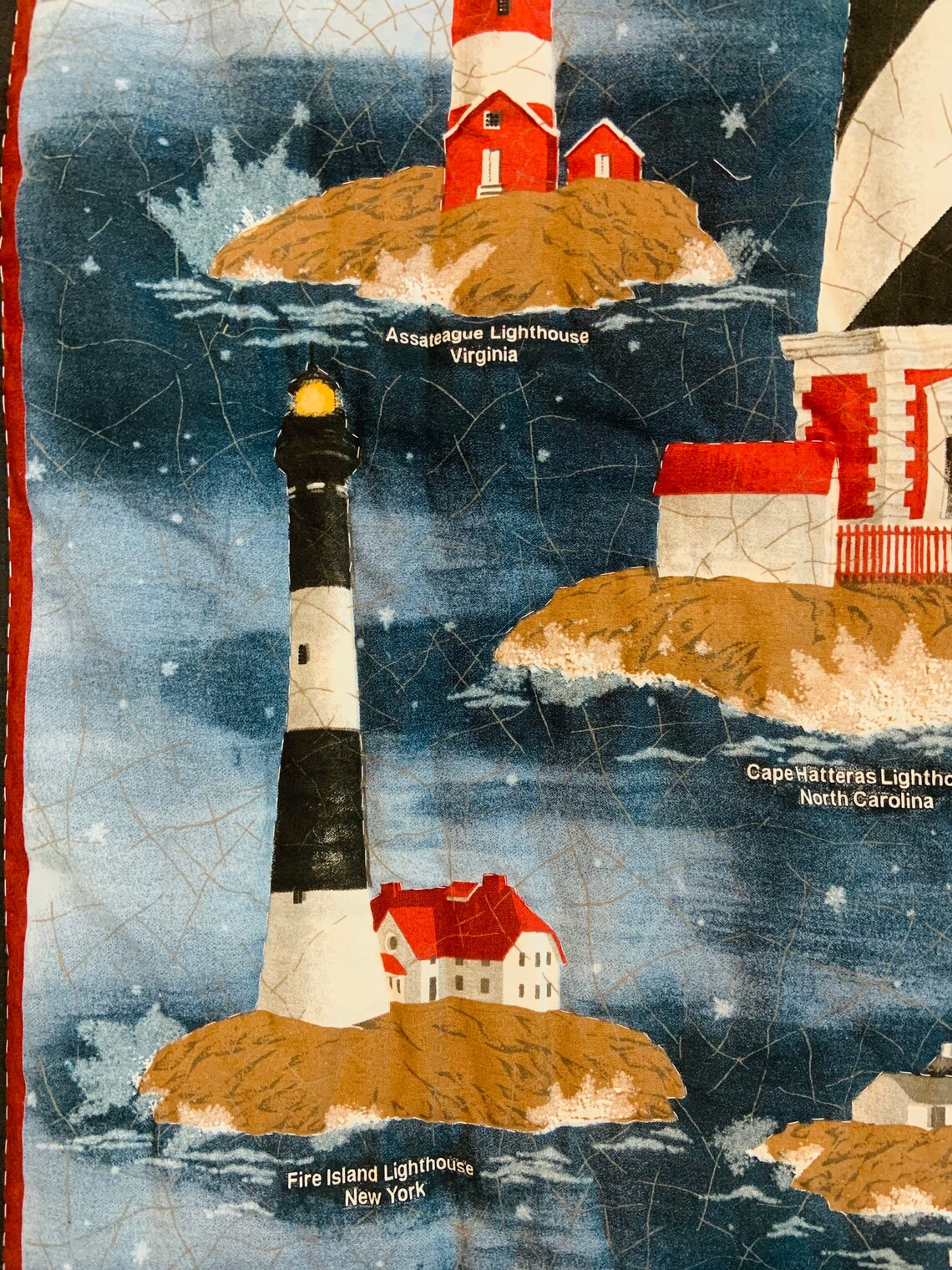 Handmade quilted lighthouse wall hanging Lighthouses of the Etsy