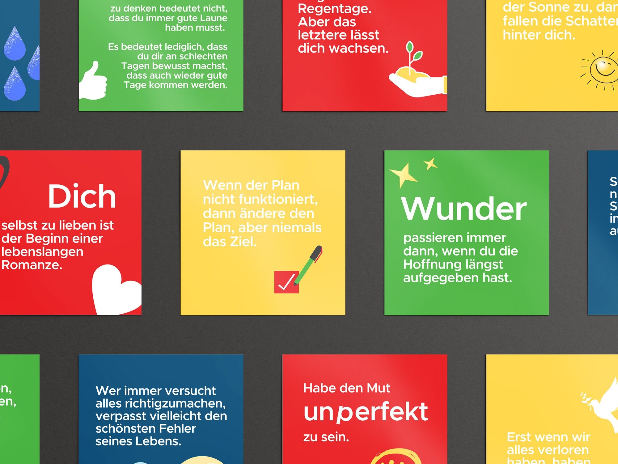 Der Kleine Mutmacher 50 Karten Positiven Zitate, Inspirierenden Zitate