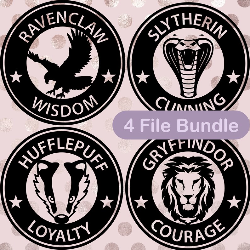 Download Harry Potter House Logos for Starbucks: Bundle with 4 ...