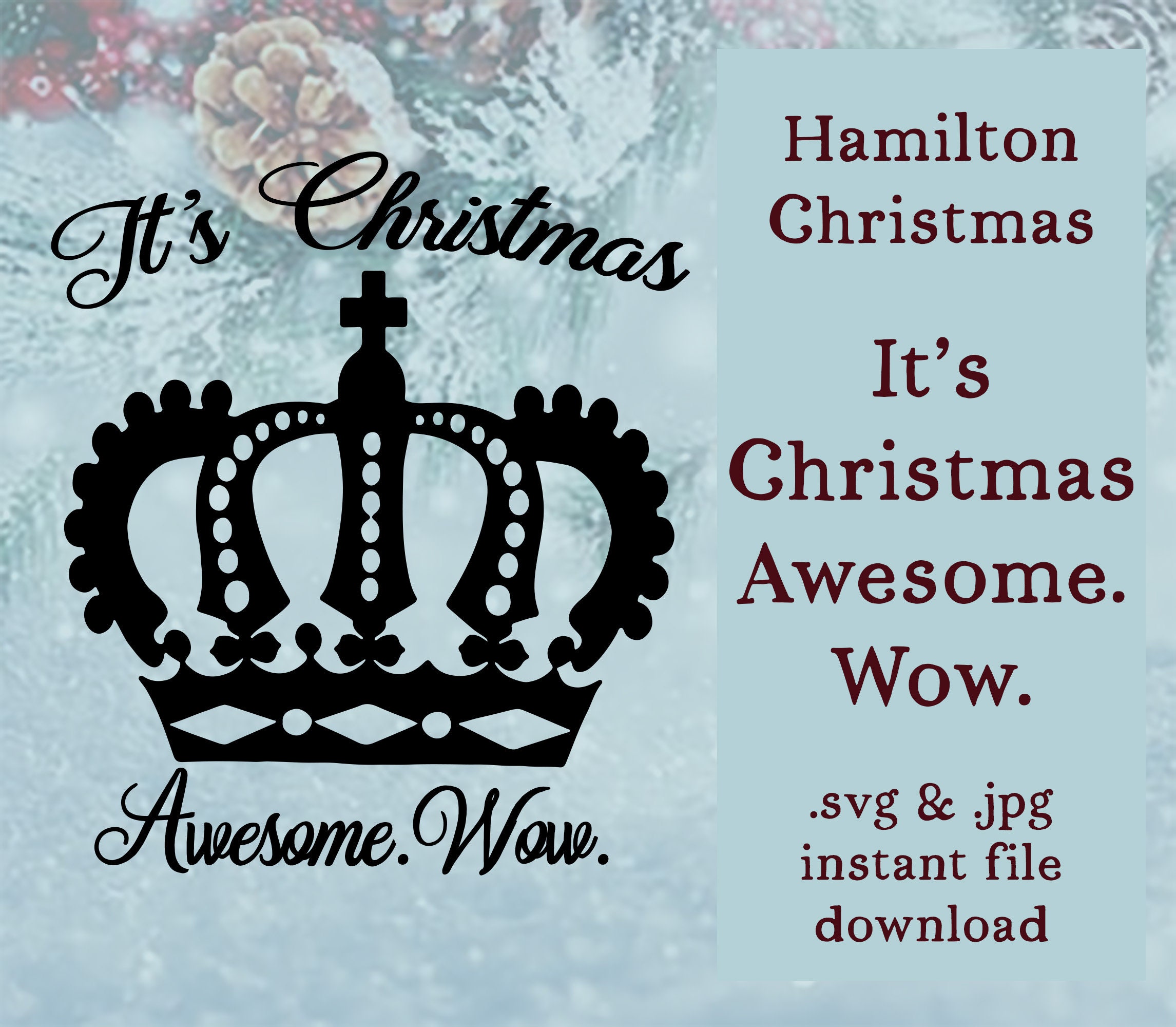 Download Hamilton Musical: Christmas Bundle of 10 .SVG Digital File ...