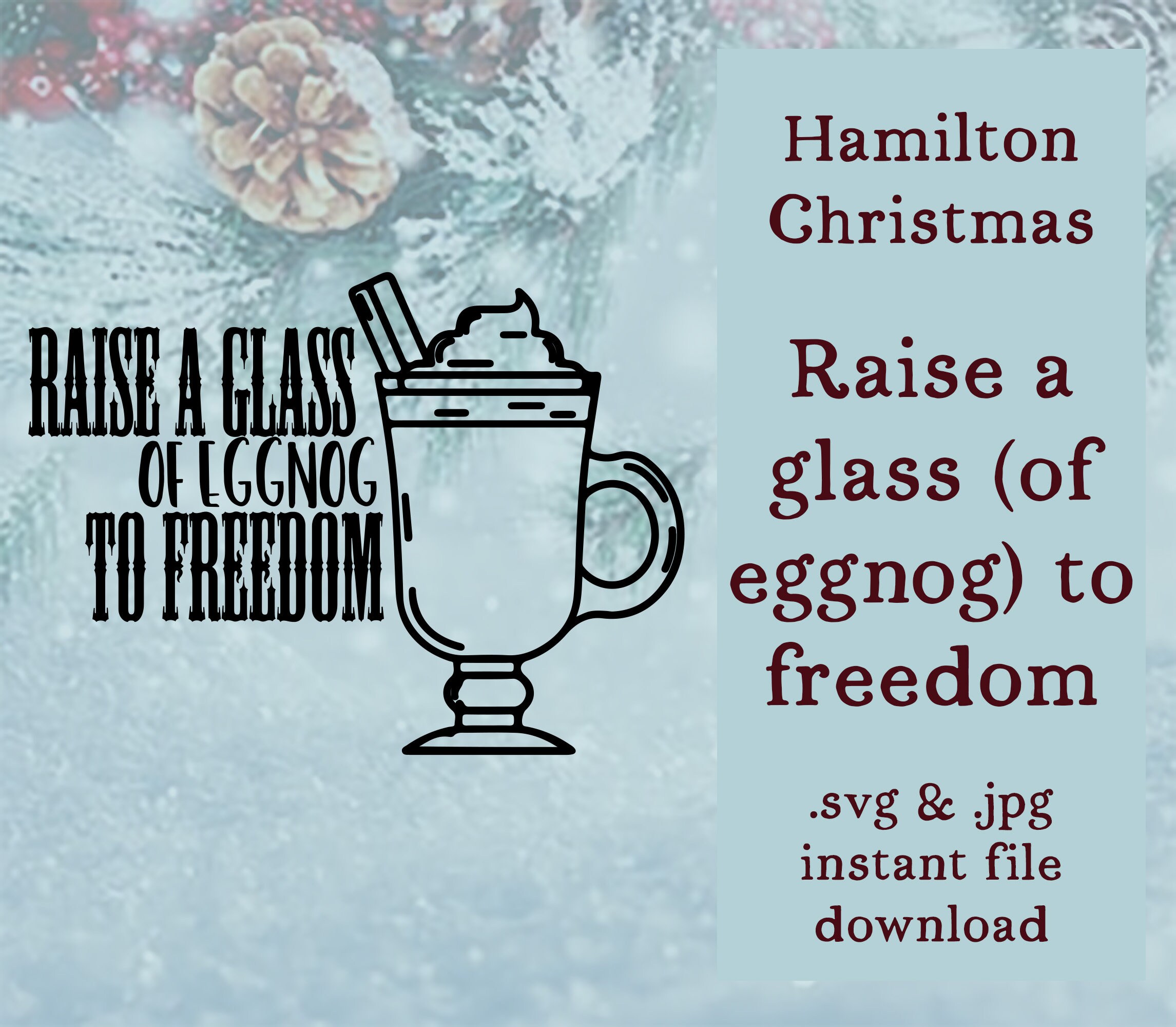 Download Hamilton Musical Christmas Bundle Of 10 Svg Digital File Download For Cricut Machines Shirts Gifts Ornaments Cards PSD Mockup Templates