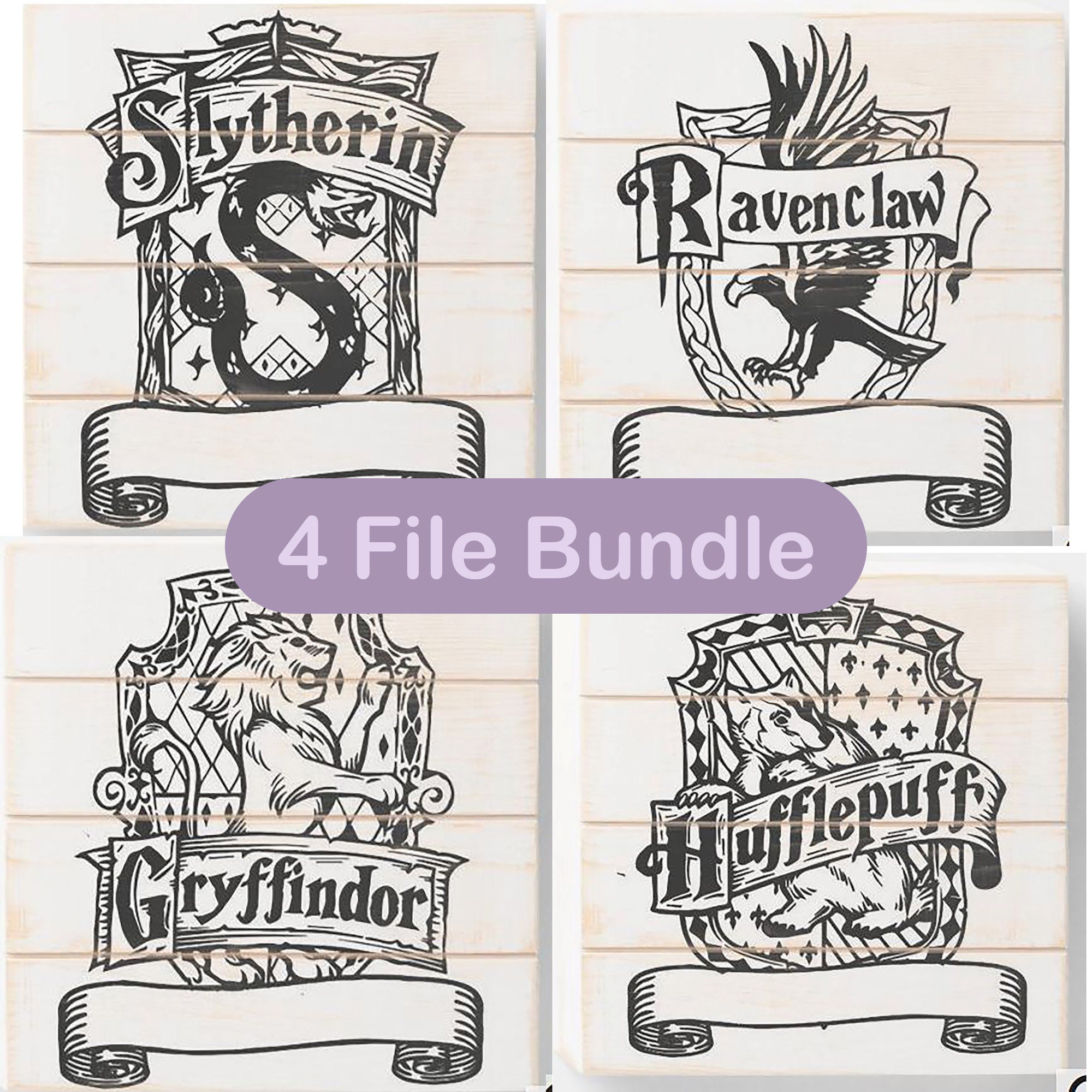 Harry Potter House Crests Personalize Yourself .SVG | Etsy