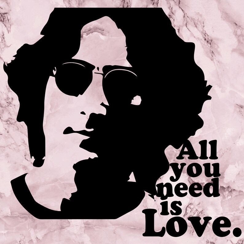 Download Beatles .SVG All You Need Is Love John Lennon Digital File ...