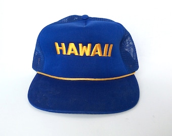 HAWAII rope hat mesh TRUCKER style throwback CAP