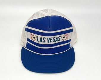 LAS VEGAS card MESH trucker hat cap