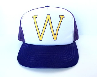 vintage WASHINGTON state mesh trucker HAT cap