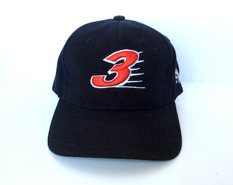 nascar DALE EARNHARDT #3 swoosh black baseball hat CAP