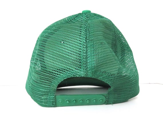 GF 90s 80s kelly green VINTAGE baseball cap HAT - image 4