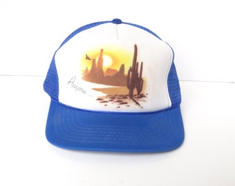 ARIZONA trucker VINTAGE desert sky sunset mesh hat cap