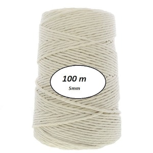 Macrame yarn natural 5mm x 100meter wall decoration DIY crochet wall hanging