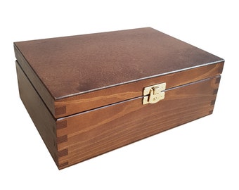 Braune Holzbox 22x16x8cm
