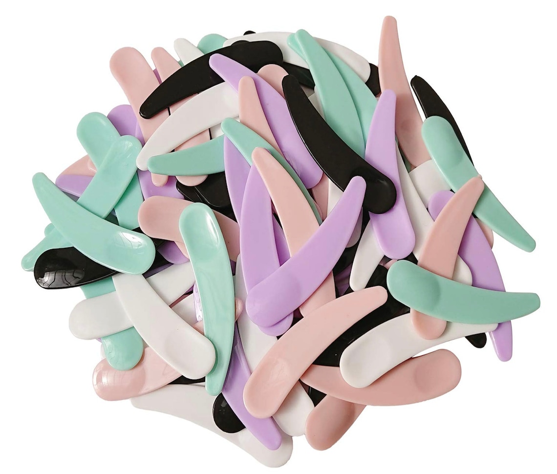 Mini Makeup Spatula Body Sample Spatulas Curved Cosmetic Etsy UK