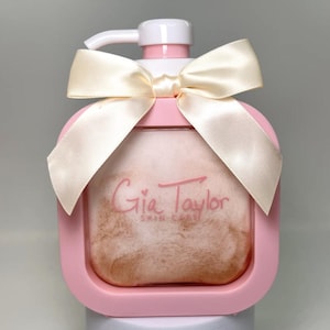 Toasted Vanilla Lotion / Handmade Hydrating Thick Formula Creamy Rich Body and Hand Lotion / Vegan Cruelty Free Lotion / Cute Girly Bow