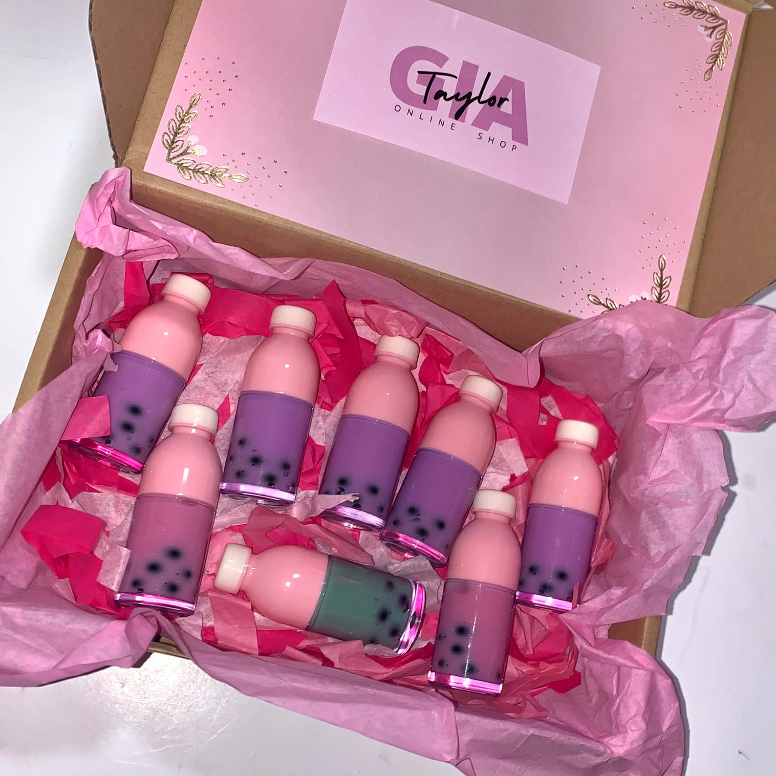 Bubble Tea Lipgloss Boba Tea Lipgloss Matcha Lipgloss Etsy