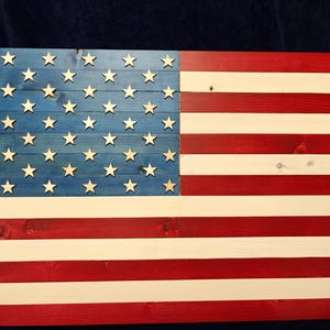 Old Glory - Wooden Flag