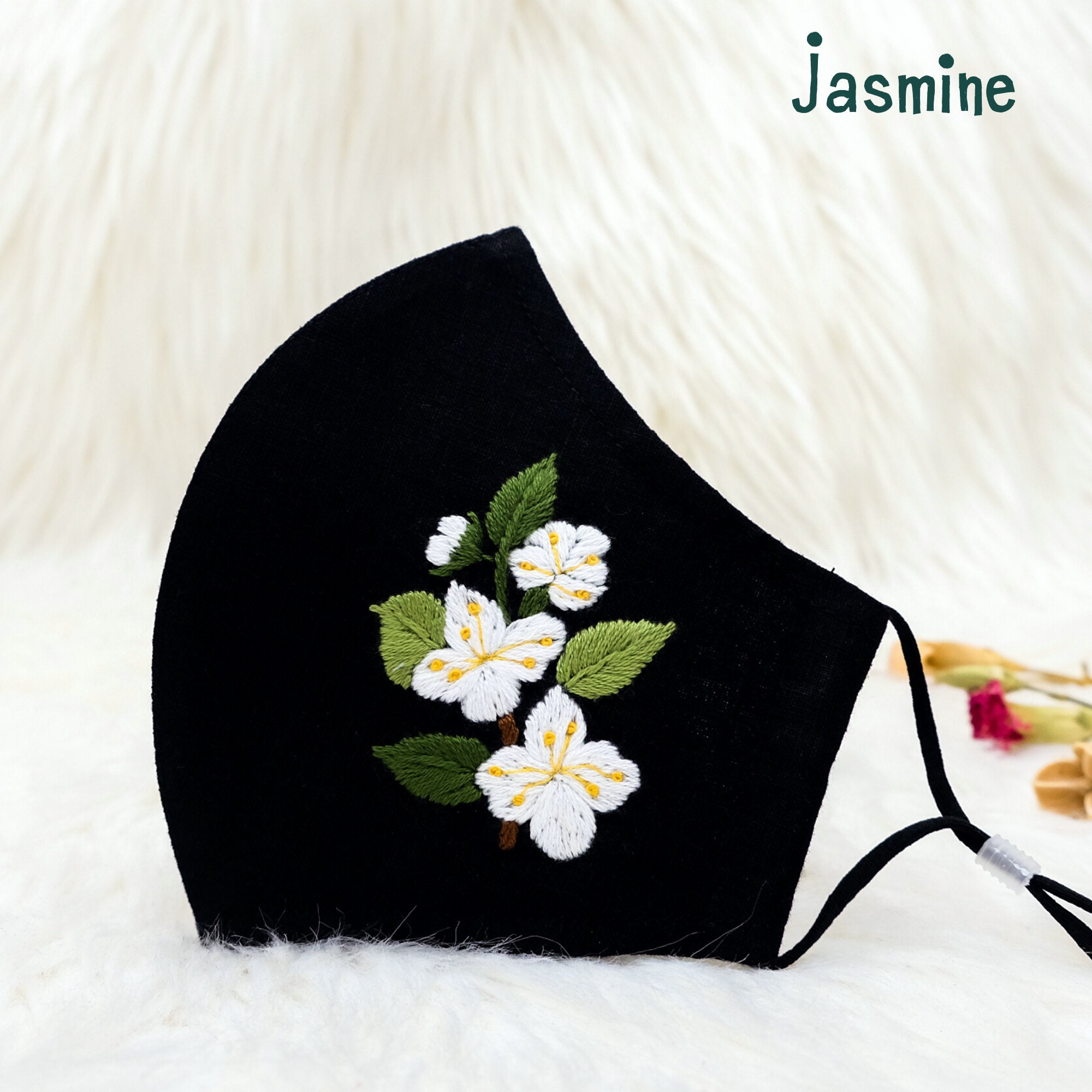 Hand-embroidered Face Mask Designer Face Mask Breathable - Etsy