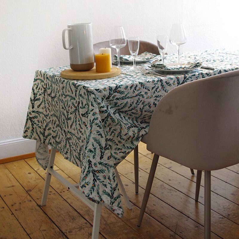 Nappe, Motif Epis, 100% Coton, Fabriqué en France