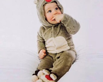 baby reindeer jumpsuit