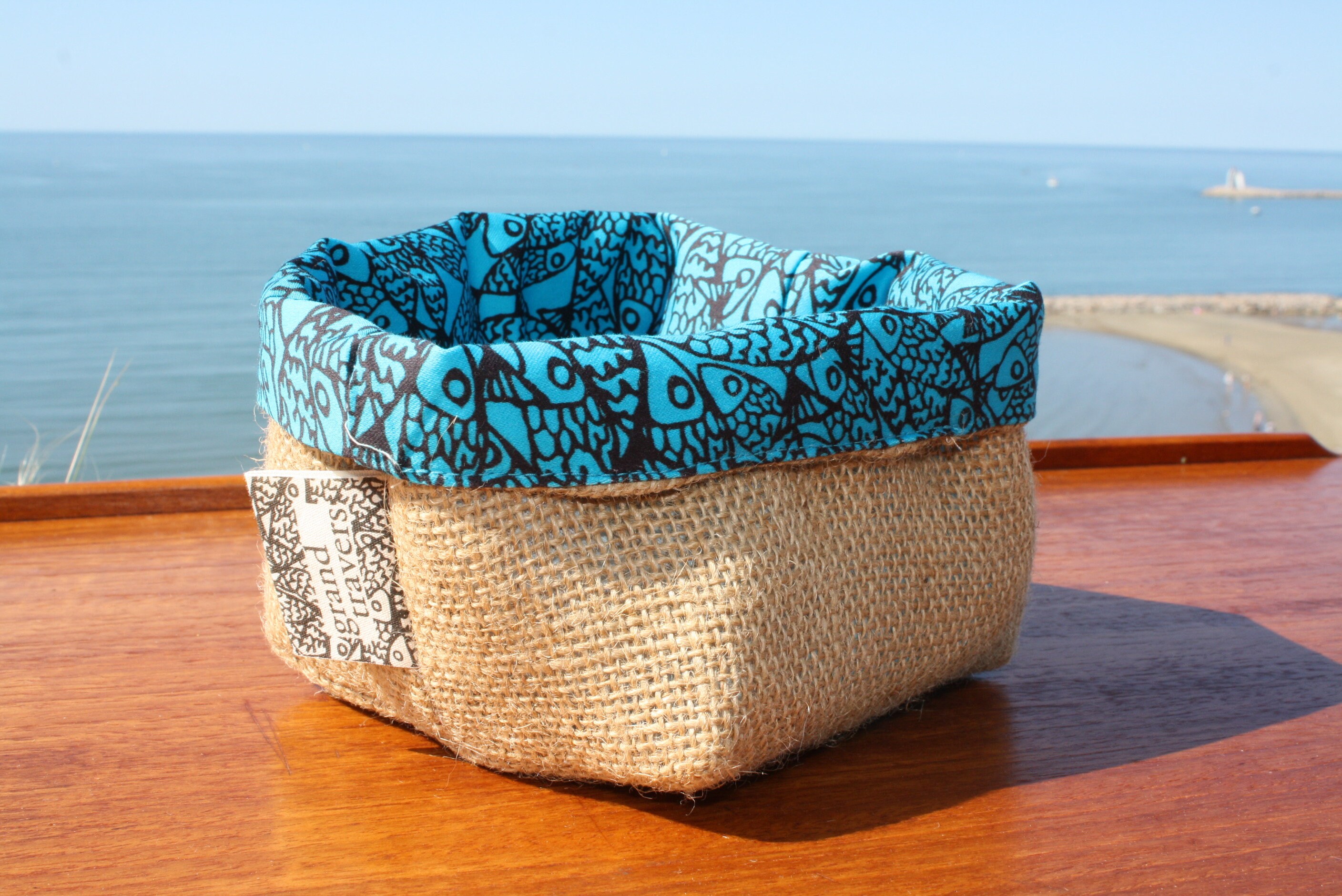 Panière en Toile de Jute et Coton - Made in France