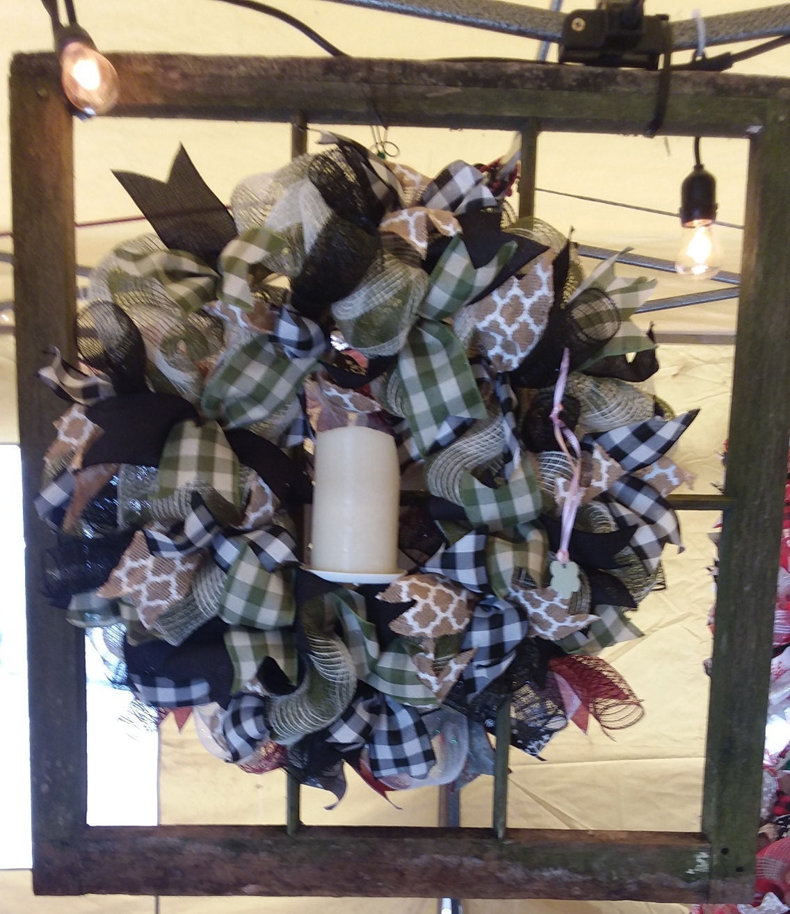 20 Handmade Candle Holder wreath. Etsy