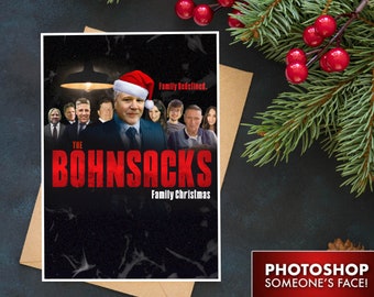 Cartolina di Natale con film personalizzata: cartolina Photoshop personalizzata basata sui tuoi film preferiti