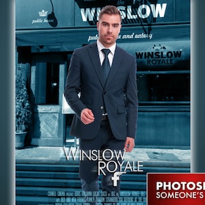 Póster de película personalizado - Póster personalizado - Amigos, Regalos de boda, Niños, Películas favoritas, vínculo, photoshop mi cara, texto - Descarga instantánea