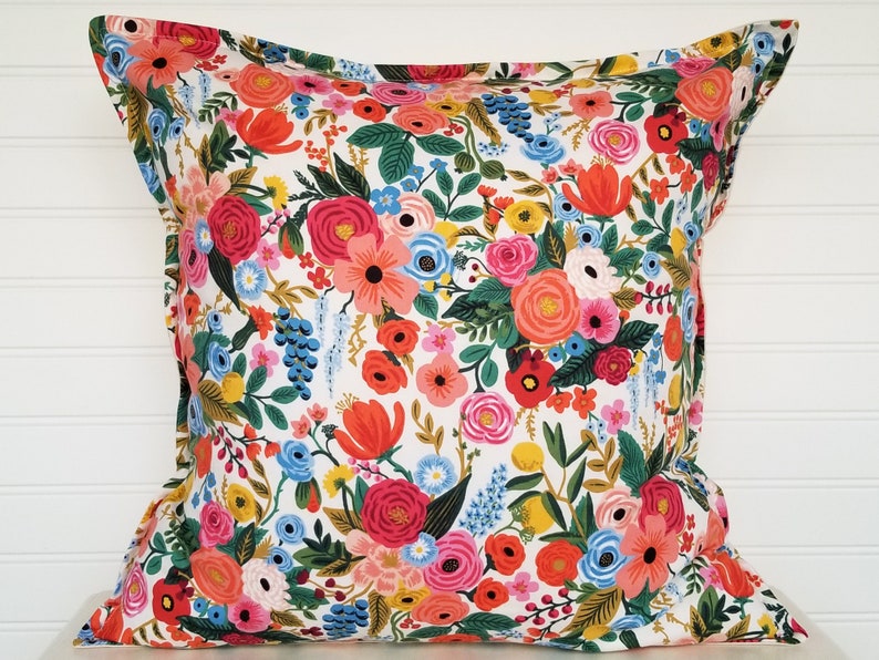 Handmade Rifle Paper Co Throw Pillow Cover Rifle Paper Pillow Etsy