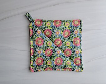 NEW! Handmade Liberty of London Pot Holder, Liberty Potholder, Liberty of London Christmas Gift, Floral Potholder, Thick Pot Holder