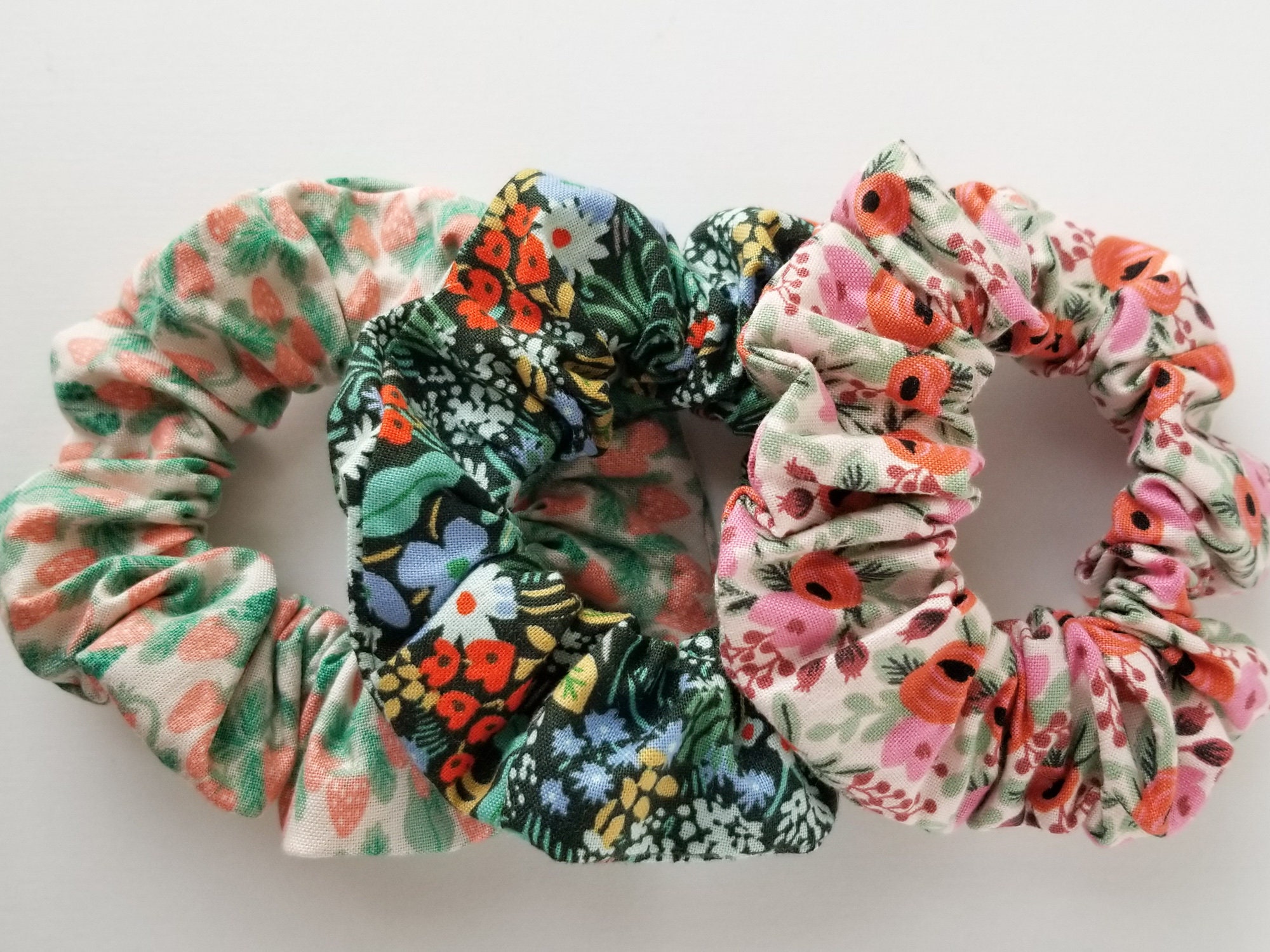 Handmade Rifle Paper Co. Scrunchies Floral Summer | Etsy