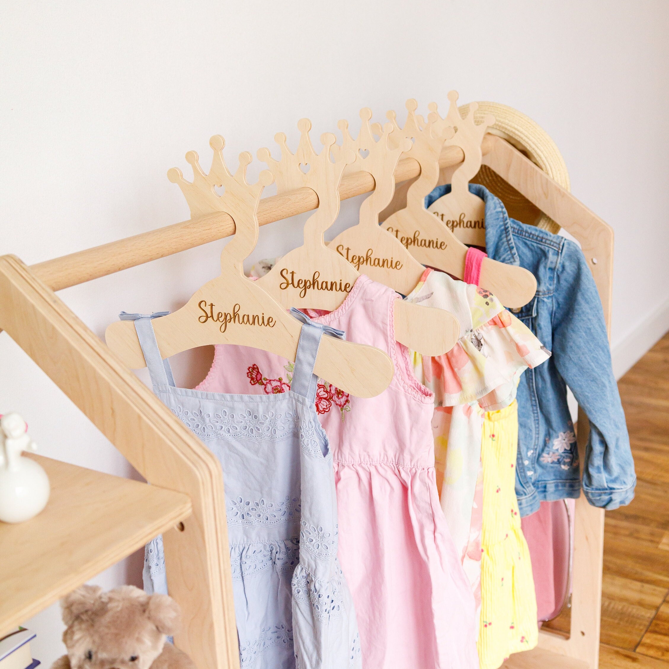Nursery Hangers, Personalized Baby Hangers, Playroom Furniture, Children's  Wooden Hangers, Kids Birthday Gift, Nursery Decor 