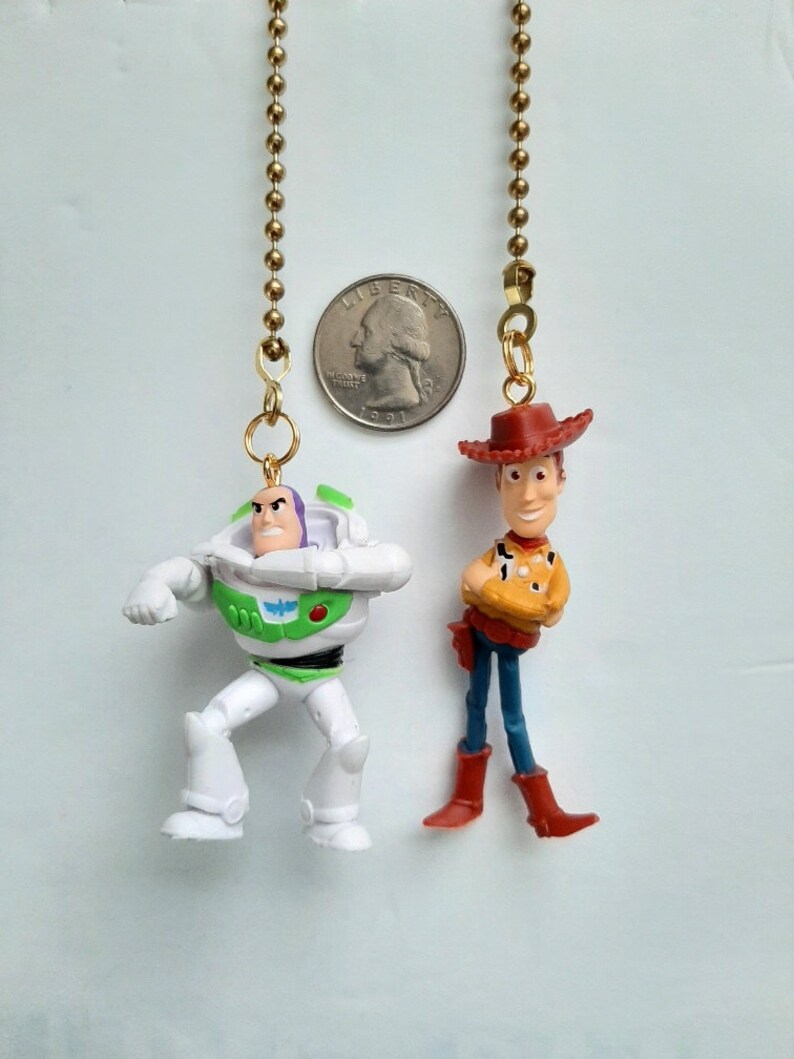 Buzz Lightyear & Woody Toy Story Ceiling Fan and Light Pulls Etsy