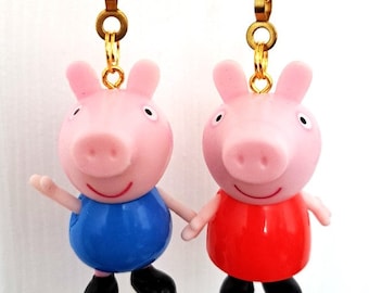 Peppa Pig & George Pig Ceiling Fan and Light Pulls