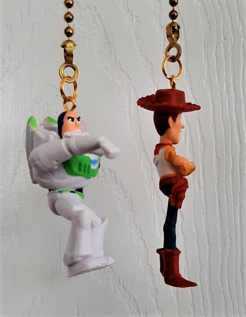 Buzz Lightyear & Woody Toy Story Ceiling Fan and Light Pulls Etsy
