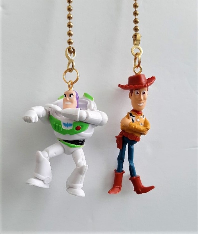 Buzz Lightyear & Woody Toy Story Ceiling Fan and Light Pulls Etsy