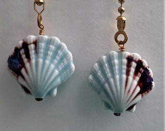 Ceramic Shell/Seashell Ceiling Fan & Light Pulls