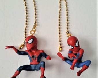 Spiderman, Spider-Man, Spider Man, Marvel Ceiling Fan and Light Pulls