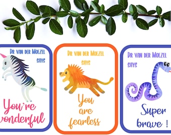 I Was Brave Doctor Reward Stickers | Personalised Doctors Stickers | Brave