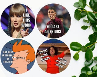Lustige Meme Lehrer Sticker Version 5 | Klassenzimmer Aufkleber | Belohnung | Moderne Beliebte Teenager