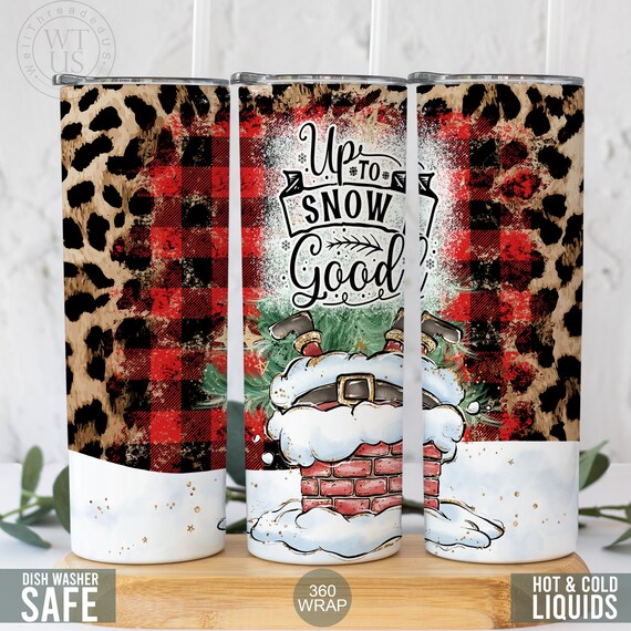 Merry Christmas Tumbler with Straw - Winter Tumbler Christmas Gift For Her  - Funny Tumbler for Holiday Gift For Her- Chr