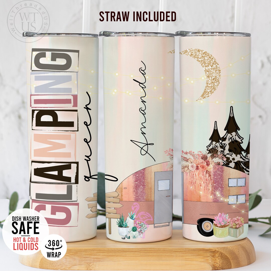 Personalized Camping Tumbler Glamping Tumbler Outdoor Lover Gift Camper