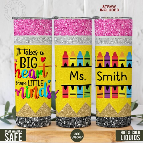 Personalized Teacher Tumbler Custom Teacher Tumbler Gift Etsy