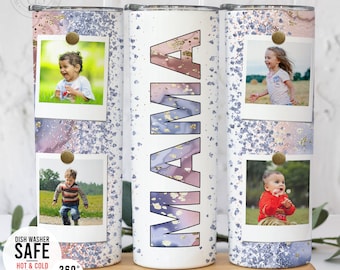 Mothers day gift , Personalized Mom tumbler , Mom tumbler , Gift for mom , Mother's Day Picture Tumbler , Picture Tumbler