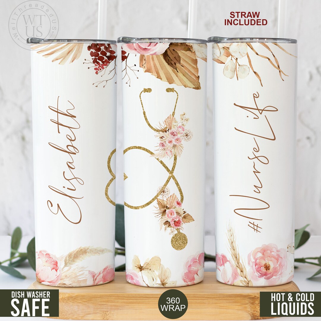 Custom Nurse Tumbler , Personalized Nurse Tumbler , Gift for Nurse