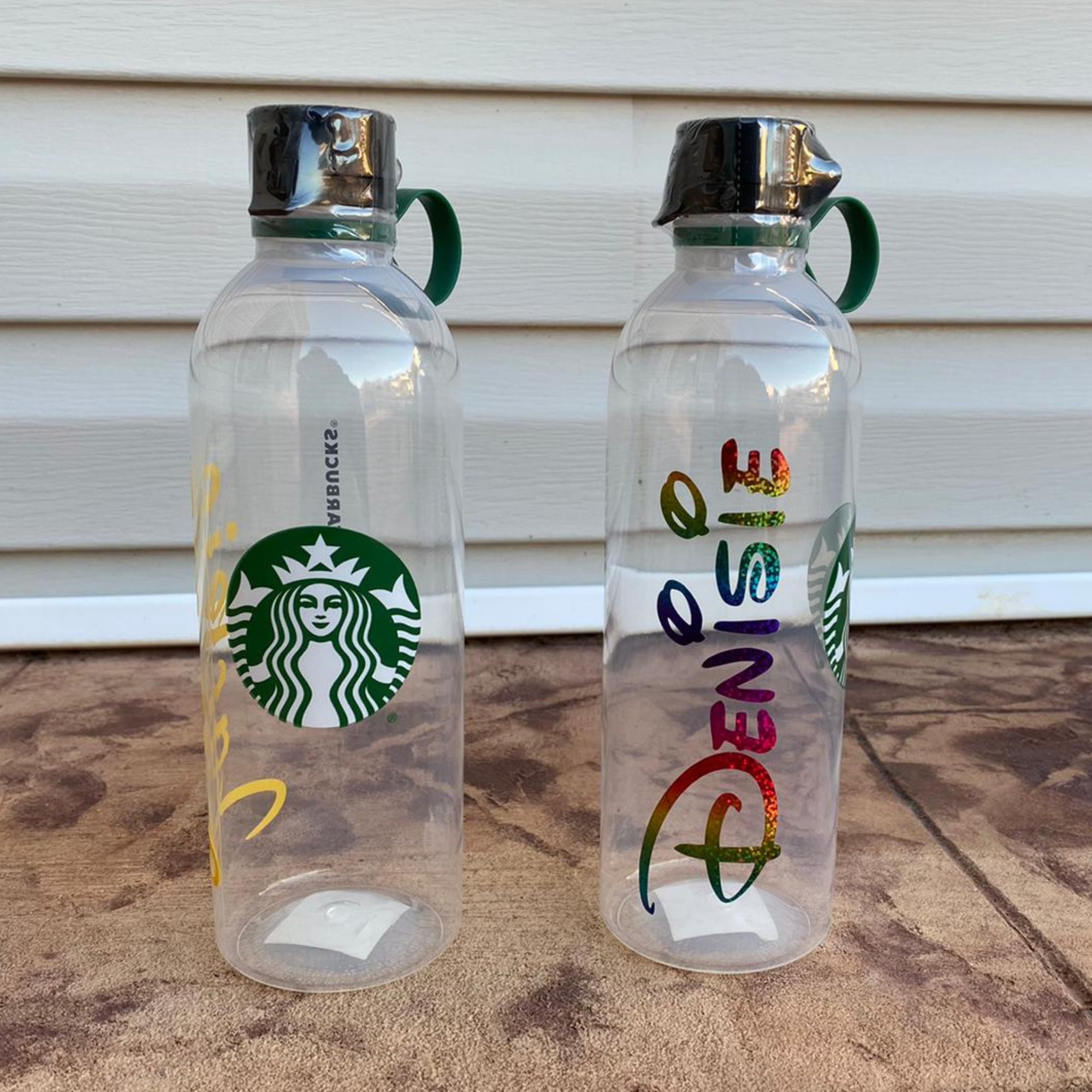 Custom Starbucks Water Bottle Starbucks clear water bottle Etsy