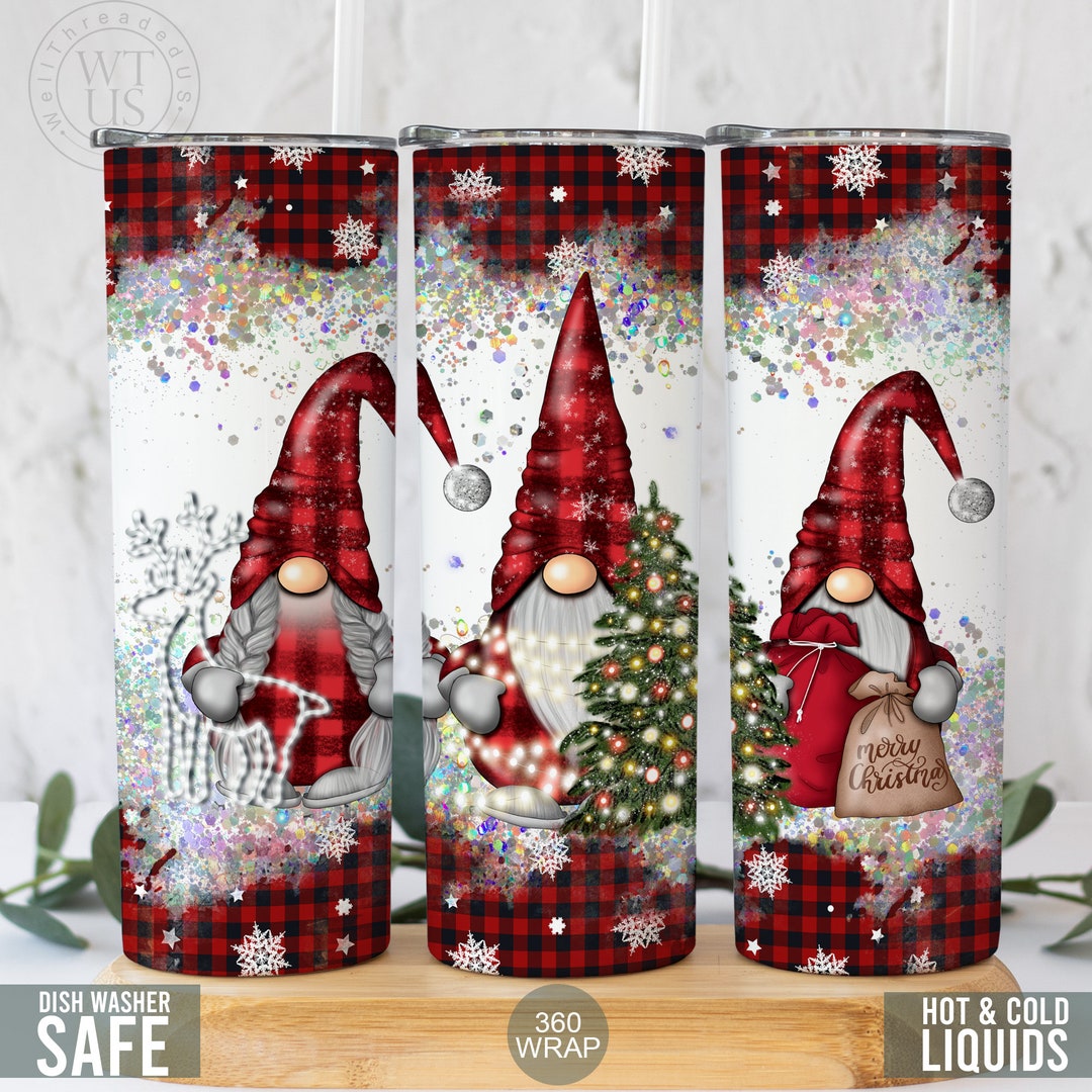 Merry Christmas Tumbler With Straw Winter Tumbler Christmas Gift for