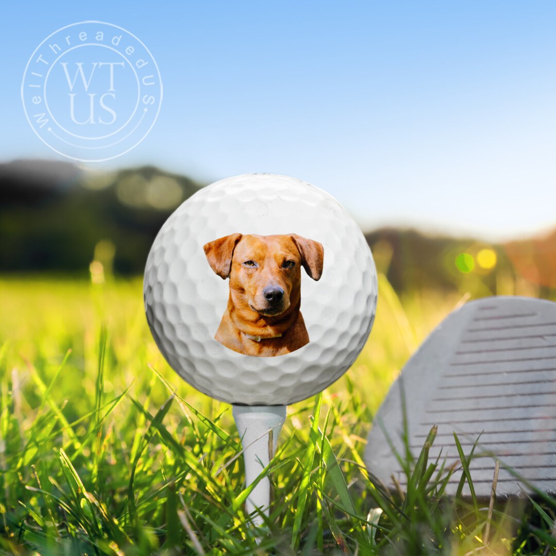 Custom Golf Balls Pet Photo Golf Ball Dog Lover Gift Pet Etsy